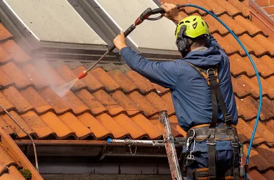 Démoussage et hydrofuge de toiture à Mandray